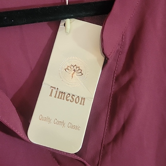 Timeson Maroon Blouse - Picture 5 of 6